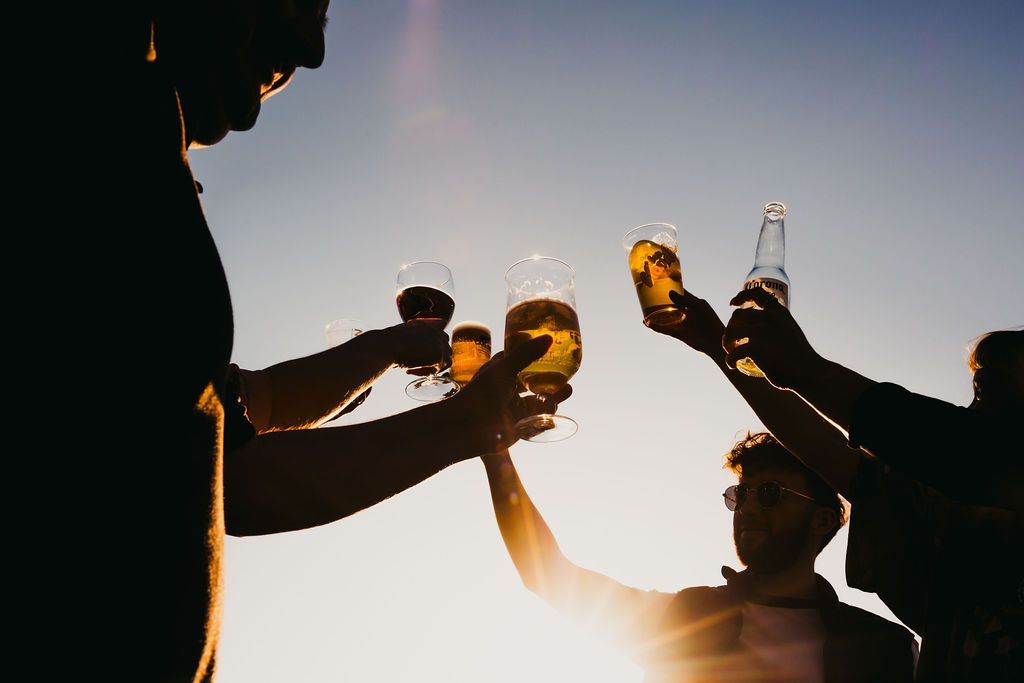 Soak up the sun in our beer garden!